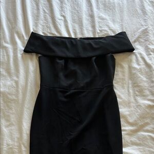 Calvin Klein Black Off-Shoulder Dress